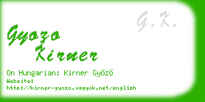 gyozo kirner business card